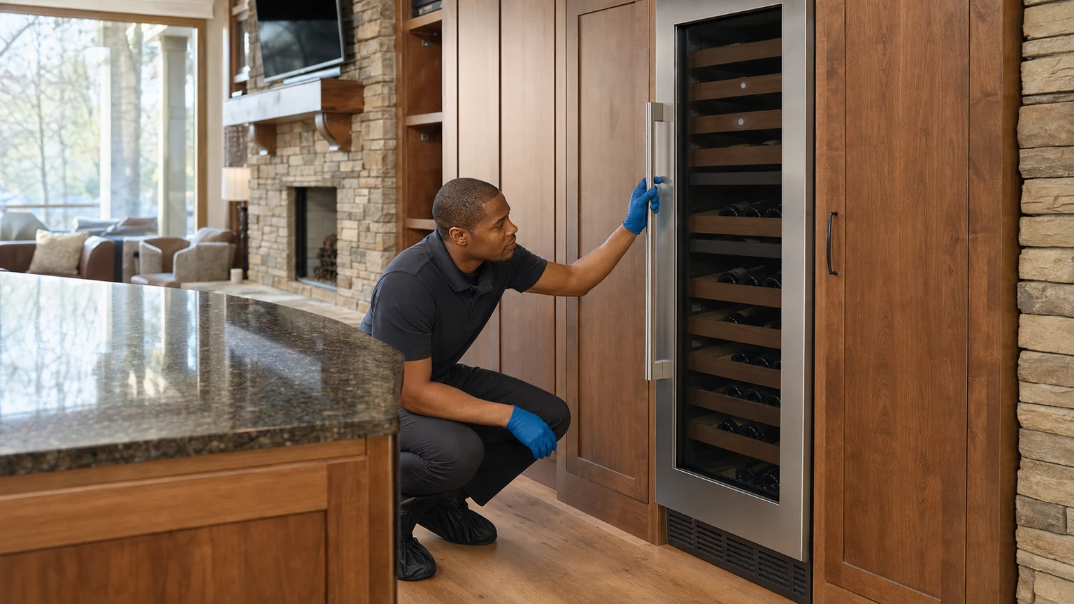 Wine cooler diagnostic visit in Peachtree City